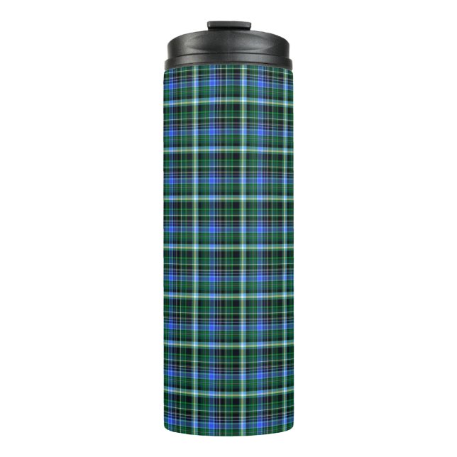 Seamless plaid pattern. Fabric pattern. Texturebac Thermal Tumbler (Front)