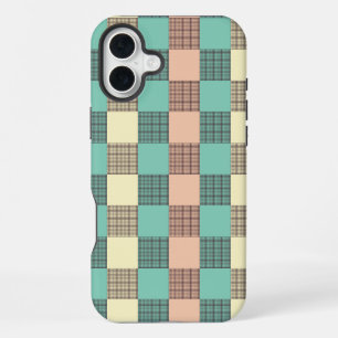 Seamless plaid pattern iPhone 16 plus case
