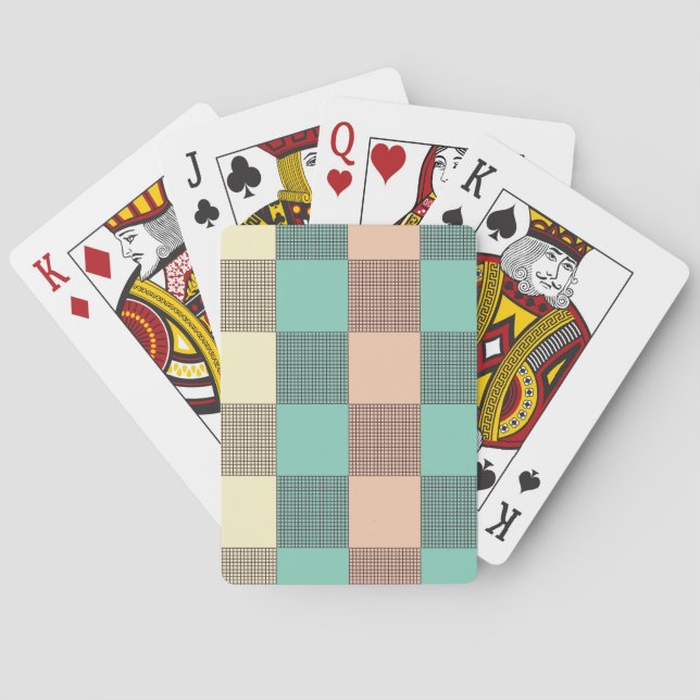 Seamless plaid pattern   playing cards (Back)