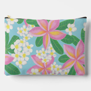 Seamless plumeria Pattern art print Accessory Pouch