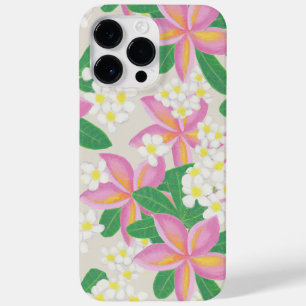 Seamless plumeria Pattern art print Case-Mate iPhone 14 Pro Max Case