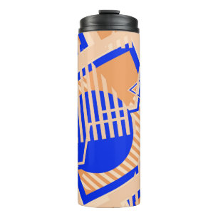 Seamless Pop Art Pattern. Abstract Color Texture w Thermal Tumbler