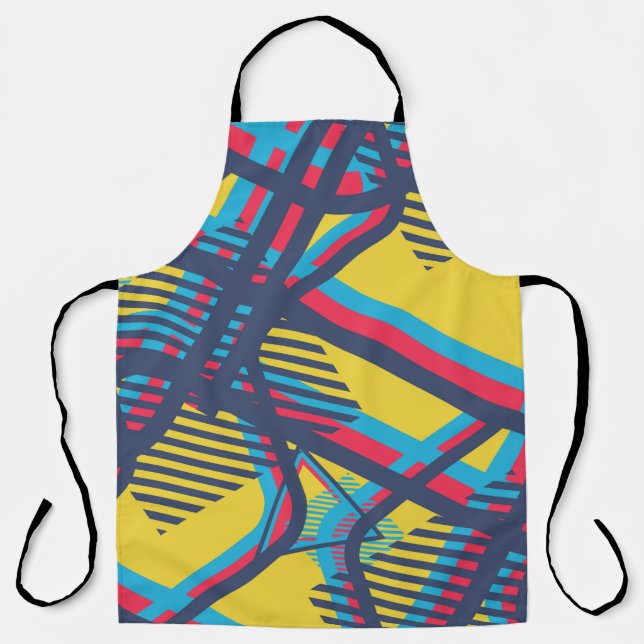Seamless Pop Art Pattern. Abstract Colour Texture  Apron (Front)