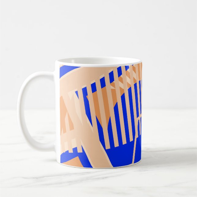 Seamless Pop Art Pattern. Abstract Colour Texture  Coffee Mug (Left)