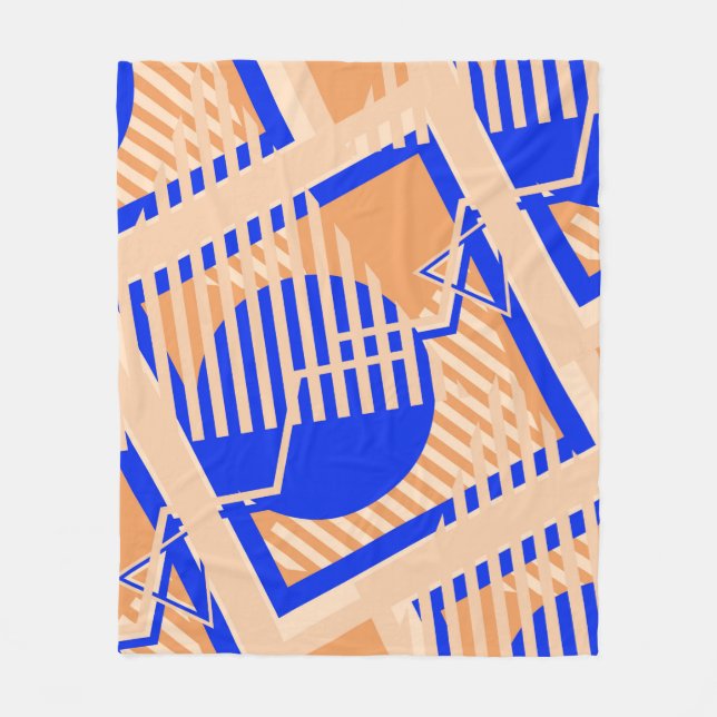 Seamless Pop Art Pattern. Abstract Colour Texture  Fleece Blanket (Front)