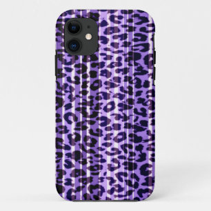Seamless purple animal skin texture of leopard Case-Mate iPhone case