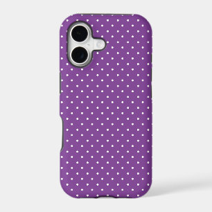 Seamless purple background polka dot pattern