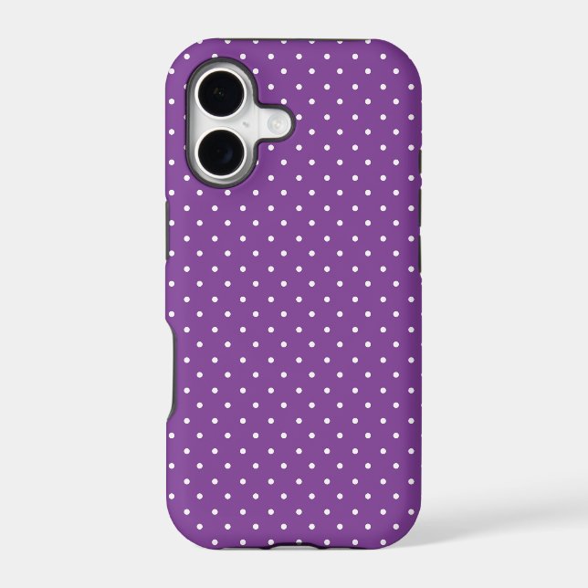 Seamless purple background polka dot pattern  (Back)
