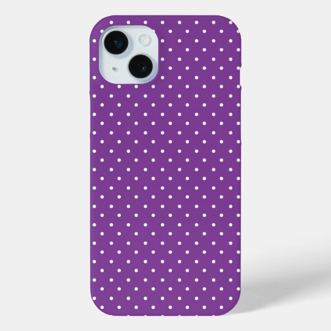 Seamless purple background polka dot pattern  Case-Mate iPhone case (Back)