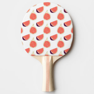 Seamless purple fig: colorful pattern ping pong paddle