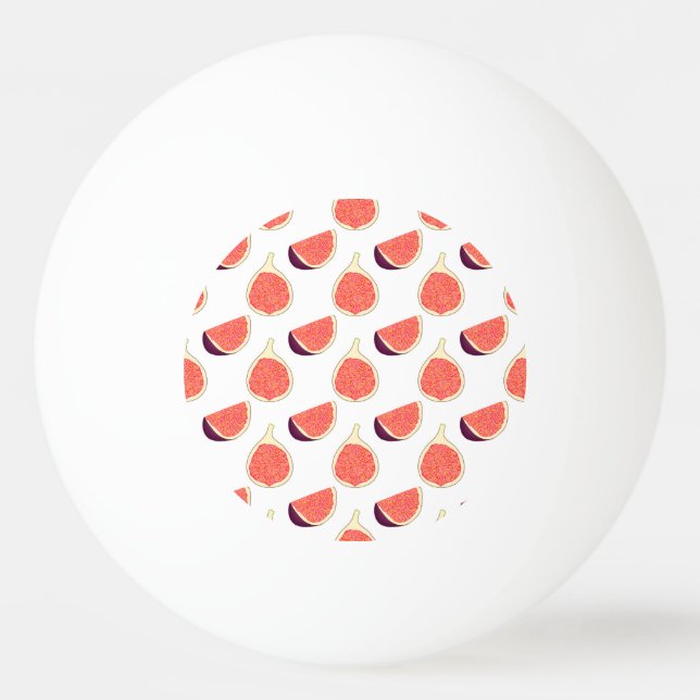 Seamless purple fig: colourful pattern ping pong ball (Front)