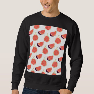 Seamless purple fig: colourful pattern sweatshirt