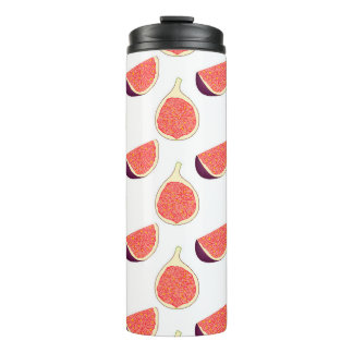 Seamless purple fig: colourful pattern thermal tumbler