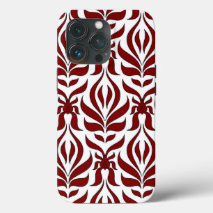 Seamless Red and White Pattern Design iPhone 13 Pro Case