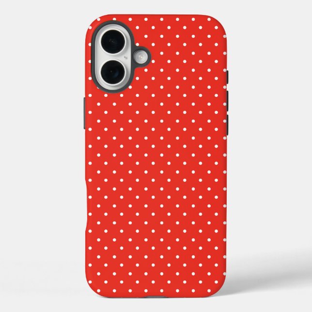 Seamless red background polka dot pattern Case-Mate iPhone case (Back)