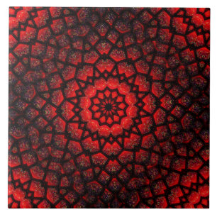 Seamless Red Ceramic Tile