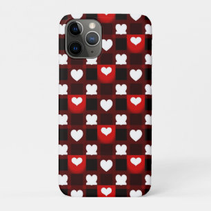 Seamless Red Heart Pattern Background Case-Mate iPhone Case