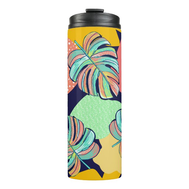 seamless repeat pattern with graphic illustrated l thermal tumbler (Front)