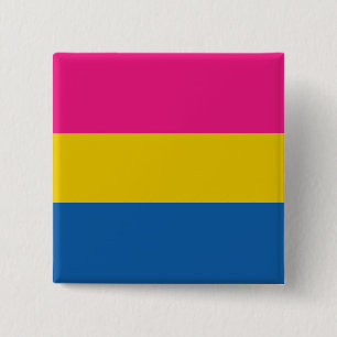 Seamless Repeating Pansexual Pride Flag Pattern 15 Cm Square Badge