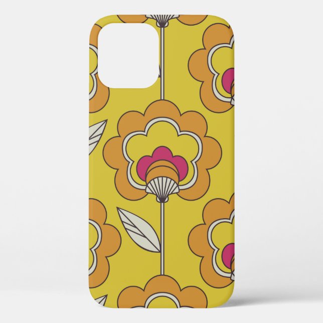 seamless retro floral pattern Case-Mate iPhone case (Back)