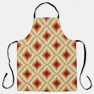 Seamless retro ornamental pattern vintage illustra apron