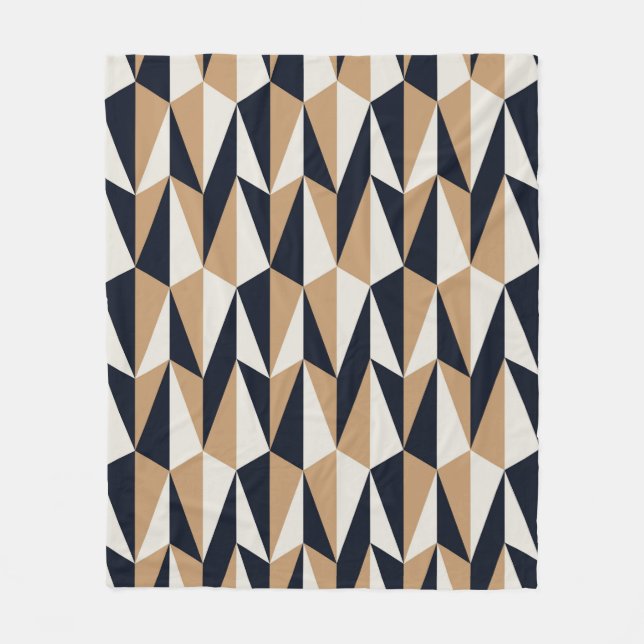 seamless retro pattern fleece blanket (Front)