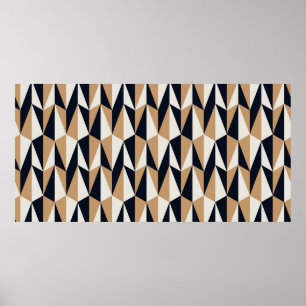 seamless retro pattern poster