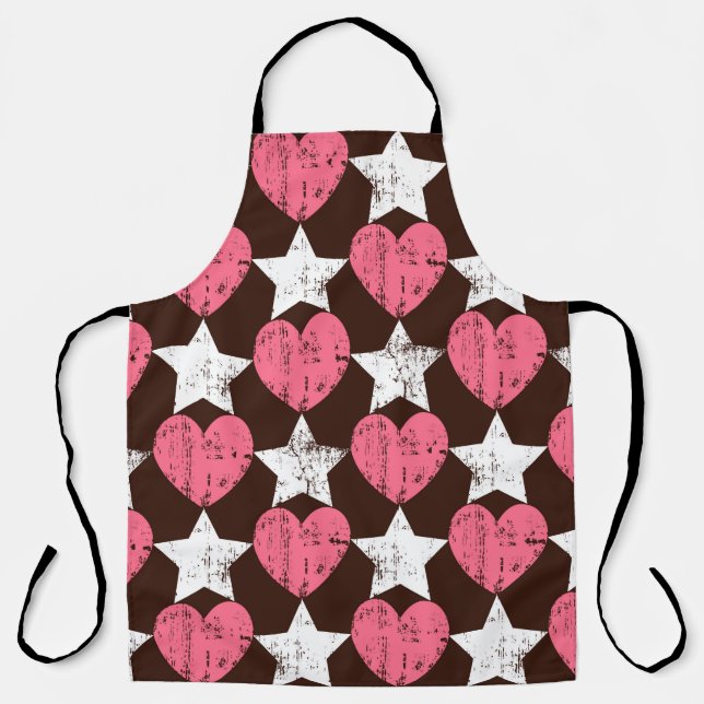 Seamless retro pattern. Texture with threadbare he Apron (Front)