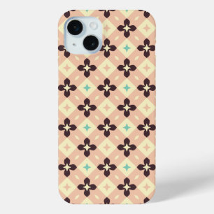 Seamless retro pattern with rounded squares Case-M iPhone 15 Mini Case