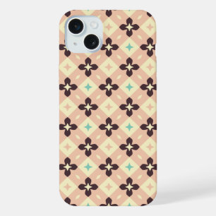 Seamless retro pattern with rounded squares Case-M iPhone 15 Plus Case