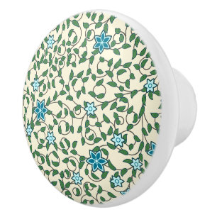 Seamless retro pattern with rounded squares cerami ceramic knob