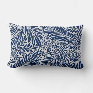 Seamless retro pattern with rounded squares lumbar cushion