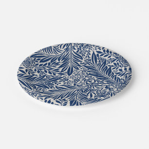 Seamless retro pattern with rounded squares paper plate