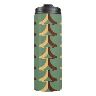 Seamless retro pattern with vertical elements. abs thermal tumbler