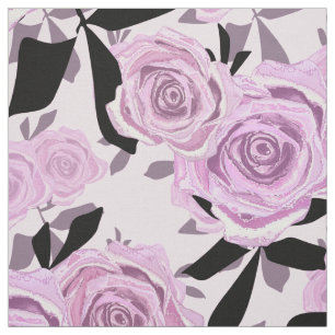 Seamless retro vintage pink pastel colors roses fl fabric