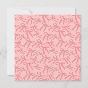 Seamless Ribbon Pattern In Charm And Tea Rose Pink Card