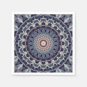 Seamless round ornamental mandala pattern arabic k napkin