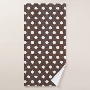 Seamless Rusted metal plate, Perfectly tile able.  Bath Towel