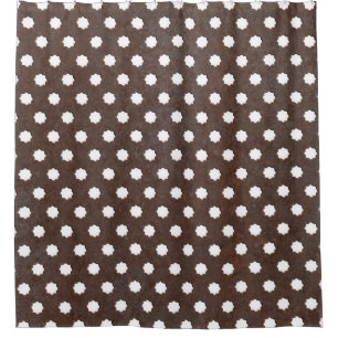 Seamless Rusted metal plate, Perfectly tile able. Shower Curtain