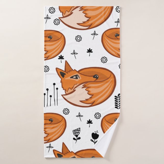 Seamless scandinavian pattern. kids background wit bath towel (Bath Towel)