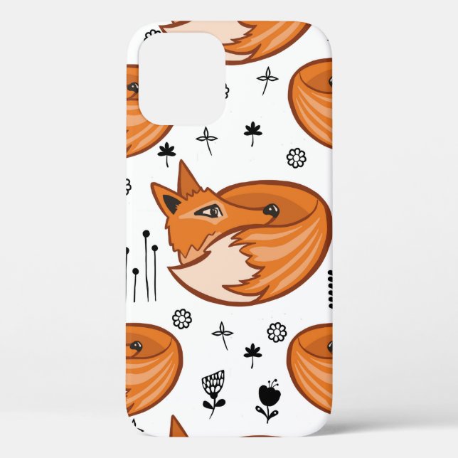 Seamless scandinavian pattern. kids background wit Case-Mate iPhone case (Back)