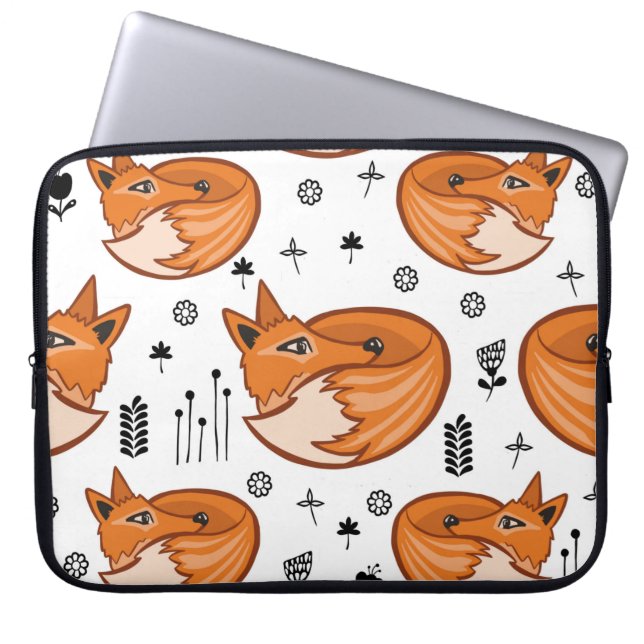 Seamless scandinavian pattern. kids background wit laptop sleeve (Front)