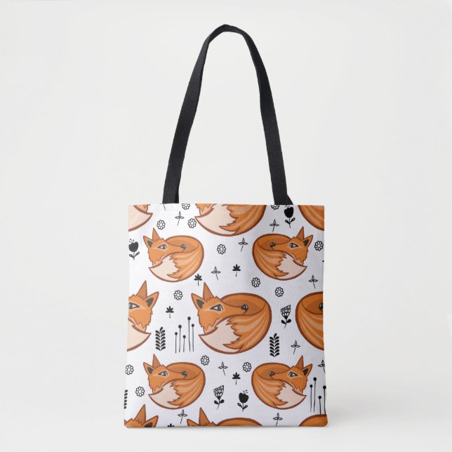 Seamless scandinavian pattern. kids background wit tote bag (Front)