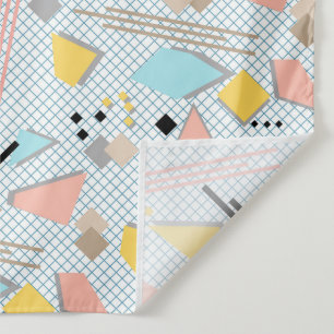 Seamless school geometric memphis shapes pattern s tapestry