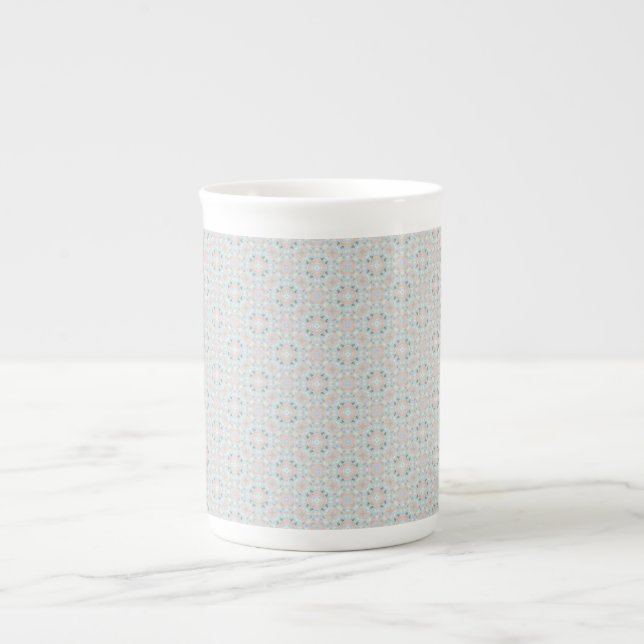 Seamless Seashell Pattern Bone China Mug (Front)