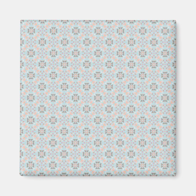Seamless Seashell Pattern Magnet (Front)