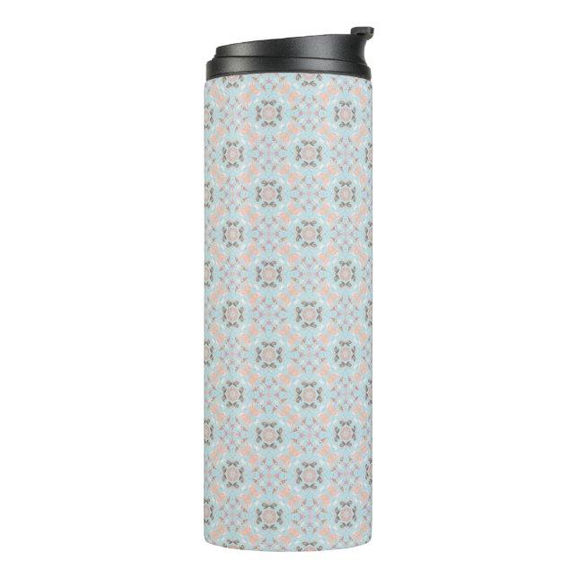 Seamless Seashell Pattern Thermal Tumbler (Rotated Left)
