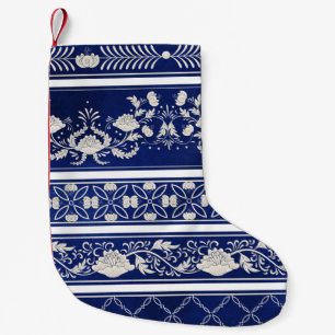 Seamless set of five borders pattern small christmas stocking
