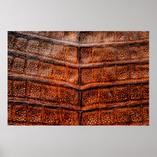 Seamless snake skin texture. Fashion tropical rept Poster