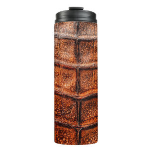 Seamless snake skin texture. Fashion tropical rept Thermal Tumbler